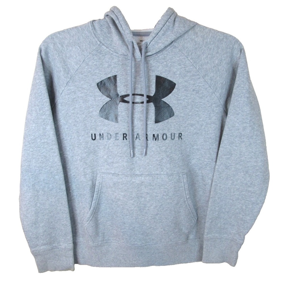 Under Armour Gray Pullover Drawstring Hoodie Sweatshirt Women's‎ Medium